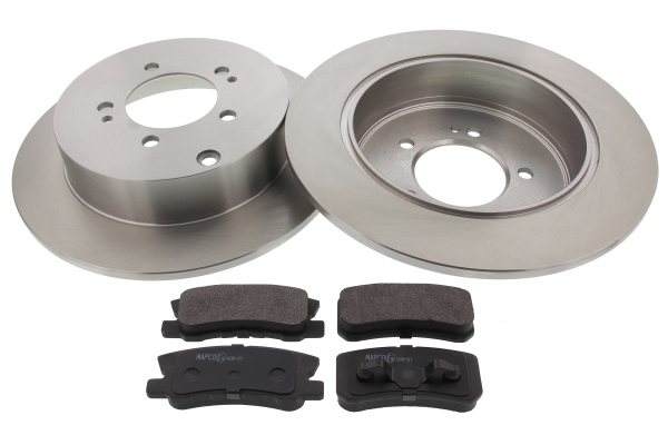 MAPCO Bremsesæt, skivebremser 47539 bagaksel fuld 302mm 10mm for PEUGEOT CITROËN MITSUBISHI