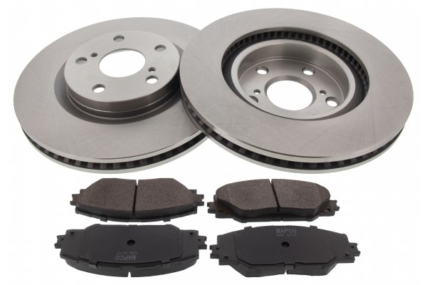 MAPCO Bremsesæt, skivebremser 47546 foraksel ventileret 296mm 28mm for LEXUS TOYOTA TOYOTA (GAC)