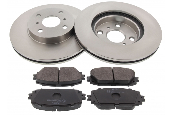 MAPCO Bremsesæt, skivebremser 47548 foraksel ventileret 255mm 22mm for TOYOTA TOYOTA (GAC) TOYOTA (FAW)