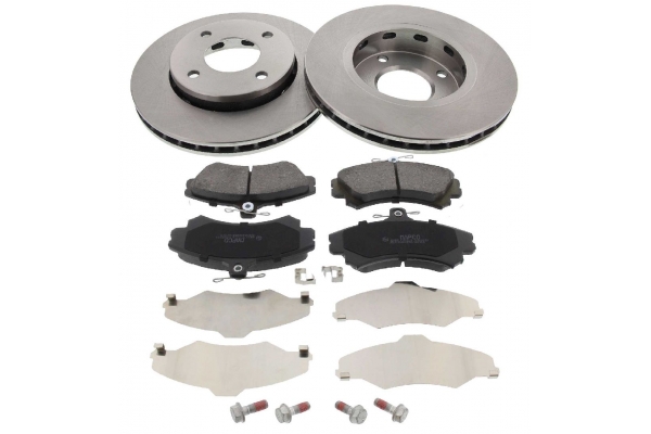 MAPCO Bremsesæt, skivebremser 47551 foraksel ventileret 256mm 24mm for VOLVO MITSUBISHI SMART