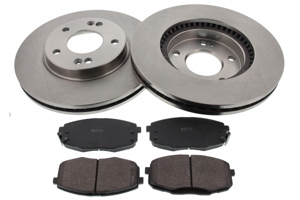 MAPCO Bremsesæt, skivebremser 47554 foraksel ventileret 280mm 26mm for KIA