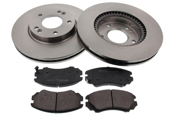 MAPCO Bremsesæt, skivebremser 47553 ventileret 280mm 26mm for KIA HYUNDAI