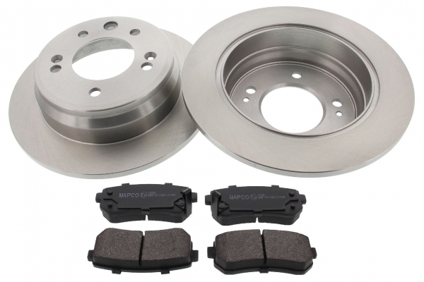 MAPCO Bremsesæt, skivebremser 47609 bagaksel fuld 262mm 15,3mm for HYUNDAI KIA