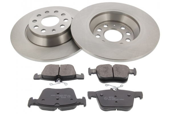 MAPCO Bremsesæt, skivebremser 47636 bagaksel fuld 300mm 16,4mm for VW VAG