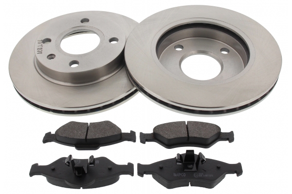 MAPCO Bremsesæt, skivebremser 47652 foraksel ventileret 240mm 20mm for FORD MAZDA