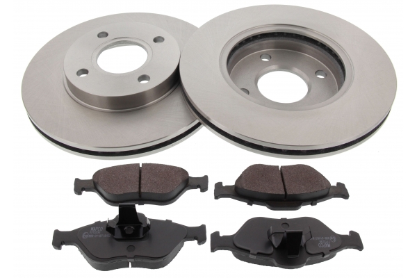 MAPCO Bremsesæt, skivebremser 47654 foraksel ventileret 258mm 22mm for FORD MAZDA