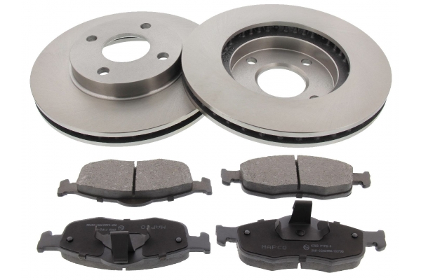MAPCO Bremsesæt, skivebremser 47657 foraksel ventileret 260mm 24mm for FORD
