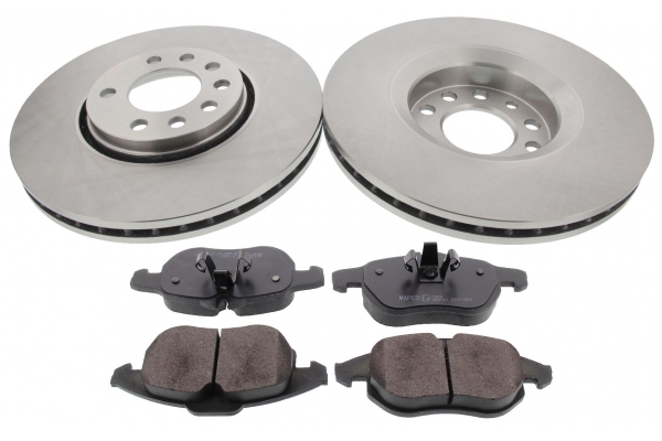 MAPCO Bremsesæt, skivebremser 47674 foraksel ventileret 302mm 28mm for OPEL SAAB FIAT