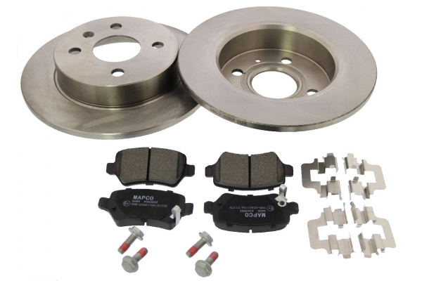 MAPCO Bremsesæt, skivebremser 47691 bagaksel fuld 240mm 10mm for VAUXHALL OPEL HOLDEN KIA