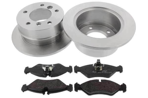 MAPCO Bremsesæt, skivebremser 47704 bagaksel fuld 258mm 12mm for VW MERCEDES-BENZ VAG