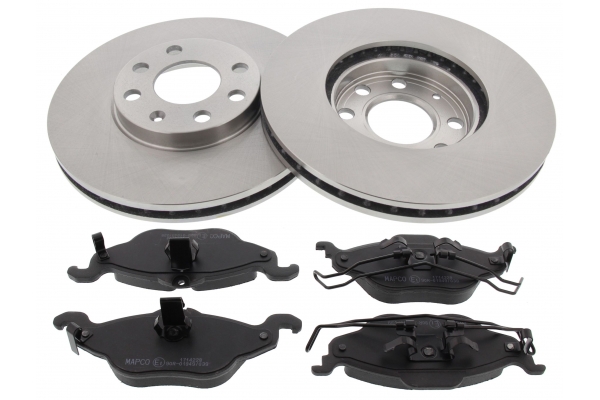 MAPCO Bremsesæt, skivebremser 47754 foraksel ventileret 256mm 23,8mm for OPEL VAUXHALL