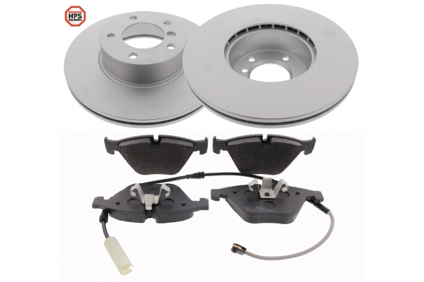 MAPCO Bremsesæt, skivebremser 47763hps foraksel ventileret 312mm 24mm for BMW