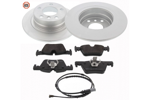MAPCO Bremsesæt, skivebremser 47767hps bagaksel fuld 290mm 17,5mm for BMW