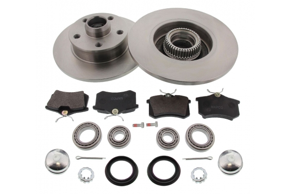MAPCO Bremsesæt, skivebremser 47773 bagaksel fuld 226mm 10mm for PEUGEOT AUDI VAG VW SKODA SEAT