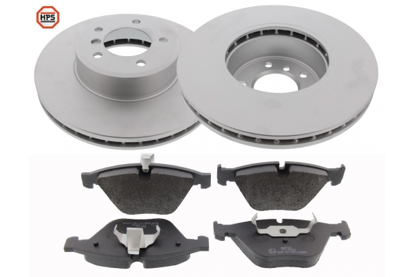 MAPCO Bremsesæt, skivebremser 47781hps foraksel ventileret 324mm 30mm for BMW