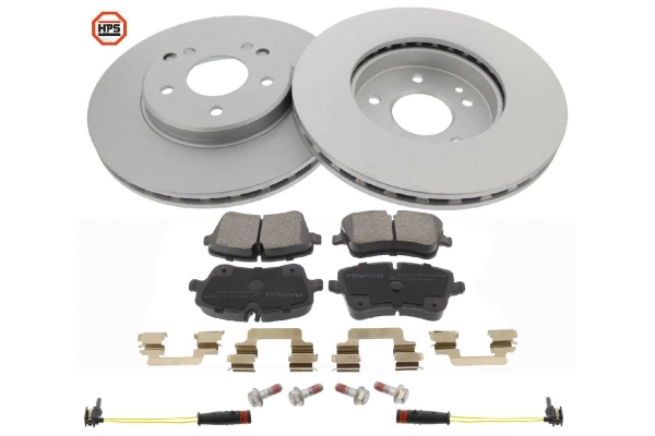 MAPCO Bremsesæt, skivebremser 47804hps foraksel ventileret 288mm 25,2mm for MERCEDES-BENZ MAYBACH CHRYSLER
