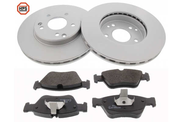 MAPCO Bremsesæt, skivebremser 47805hps foraksel ventileret 288mm 19,8mm for MERCEDES-BENZ CHRYSLER