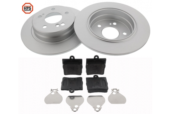 MAPCO Bremsesæt, skivebremser 47806hps bagaksel fuld 278mm 15,3mm for MERCEDES-BENZ