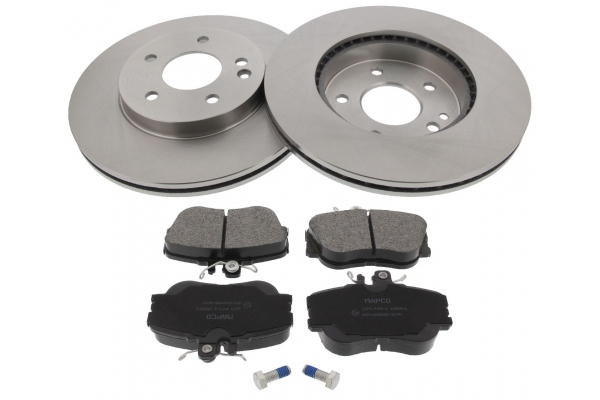 MAPCO Bremsesæt, skivebremser 47807 foraksel ventileret 284mm 22mm for MERCEDES-BENZ