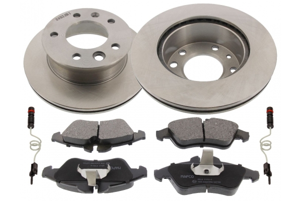 MAPCO Bremsesæt, skivebremser 47809 foraksel ventileret 276mm 22mm for MERCEDES-BENZ VAG