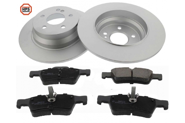 MAPCO Bremsesæt, skivebremser 47811hps bagaksel fuld 300mm 16,7mm for MERCEDES-BENZ