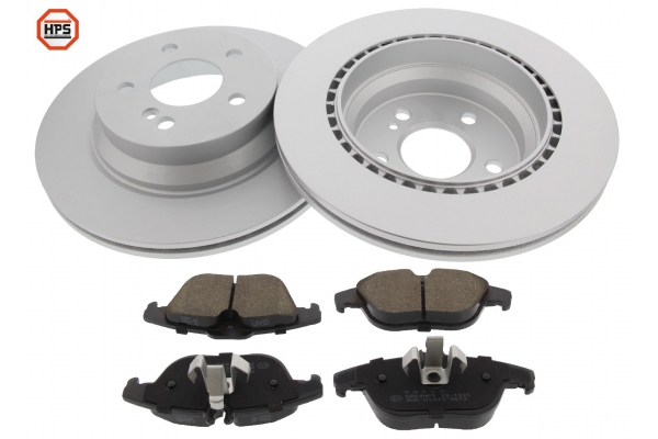 MAPCO Bremsesæt, skivebremser 47816hps bagaksel ventileret 300mm 22mm for MERCEDES-BENZ DAIMLER