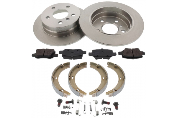 MAPCO Bremsesæt, skivebremser 47817 bagaksel fuld 258mm 8mm for MERCEDES-BENZ