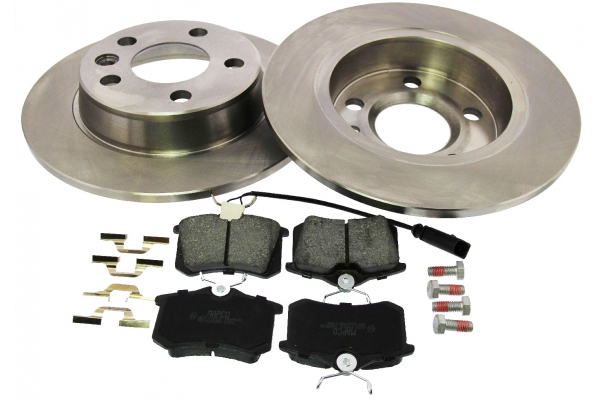MAPCO Bremsesæt, skivebremser 47829 bagaksel fuld 268mm 17,2mm for FORD VAG