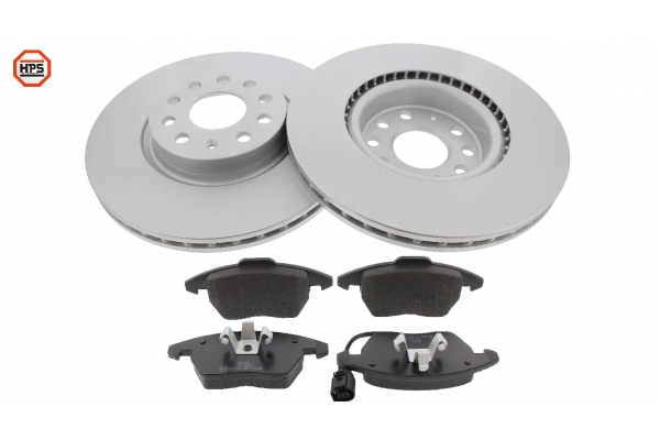 MAPCO Bremsesæt, skivebremser 47833hps foraksel ventileret 312mm 25mm for AUDI VAG VW SKODA