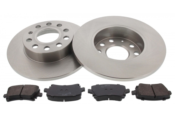 MAPCO Bremsesæt, skivebremser 47837 bagaksel fuld 256mm 12mm for VAG SKODA