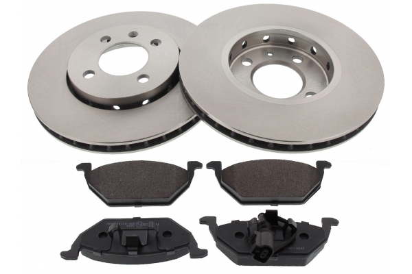 MAPCO Bremsesæt, skivebremser 478381 foraksel ventileret 256mm 19,6mm for VAG SEAT SKODA