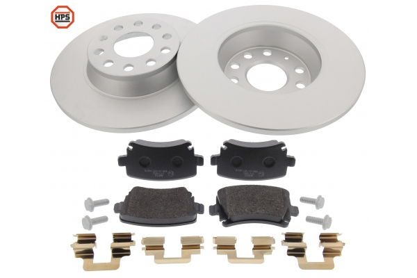 MAPCO Bremsesæt, skivebremser 47841hps bagaksel fuld 282mm 17,1mm for VAG VW BMW