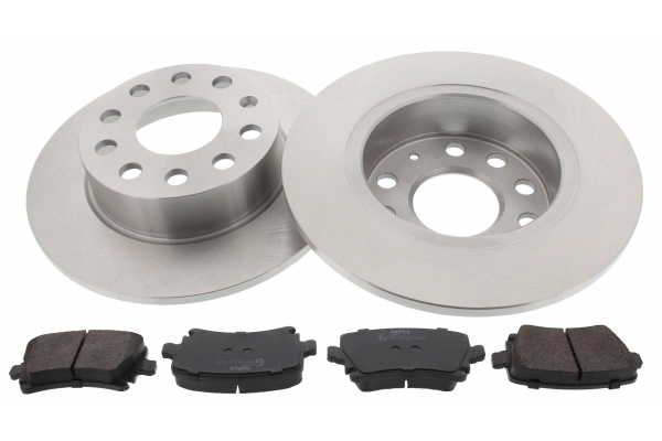 MAPCO Bremsesæt, skivebremser 47842 bagaksel fuld 255mm 10mm for VAG VW