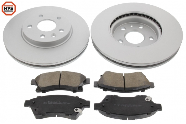 MAPCO Bremsesæt, skivebremser 47844hps foraksel ventileret 276mm 19,1mm for VAUXHALL OPEL CHEVROLET