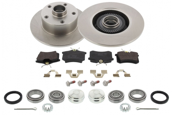 MAPCO Bremsesæt, skivebremser 478651 bagaksel fuld 245mm 17,2mm for PEUGEOT CITROËN FORD LANCIA VW AUDI SKODA SEAT VAG FIAT VW (FAW) SKODA (SVW)