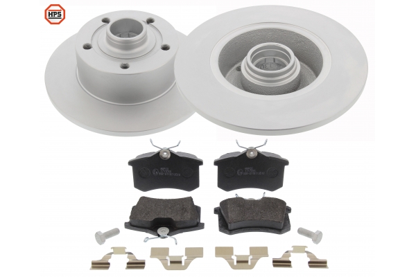 MAPCO Bremsesæt, skivebremser 47865hps bagaksel fuld 245mm 17,2mm for PEUGEOT CITROËN FORD LANCIA VW SKODA SEAT VAG FIAT AUDI VW (FAW) SKODA (SVW)