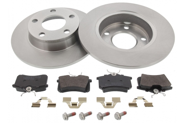 MAPCO Bremsesæt, skivebremser 47874 bagaksel fuld 255mm 15,5mm for PEUGEOT FORD LANCIA CITROËN SEAT VW AUDI SKODA FIAT VAG VW (FAW) VW (SVW)