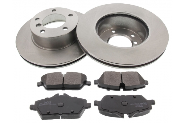 MAPCO Bremsesæt, skivebremser 47889 foraksel ventileret 284mm 22mm for BMW