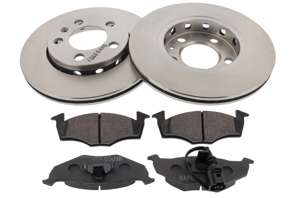 MAPCO Bremsesæt, skivebremser 47902 foraksel ventileret 239mm 18mm for VAG SKODA