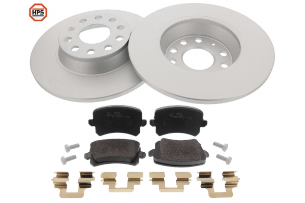 MAPCO Bremsesæt, skivebremser 47906hps bagaksel fuld 282mm 16,9mm for SKODA VAG SEAT