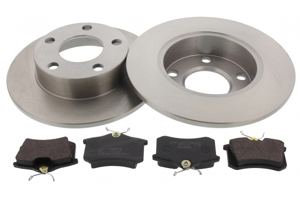 MAPCO Bremsesæt, skivebremser 47911 bagaksel fuld 245mm 10mm for PEUGEOT CITROËN FORD LANCIA SKODA VW SEAT FIAT AUDI VAG VW (FAW) SKODA (SVW)