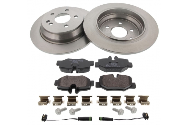 MAPCO Bremsesæt, skivebremser 47915 bagaksel fuld 296mm 10mm for MERCEDES-BENZ