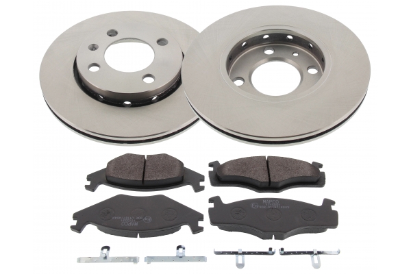 MAPCO Bremsesæt, skivebremser 47925 foraksel ventileret 239mm 18mm for VAG