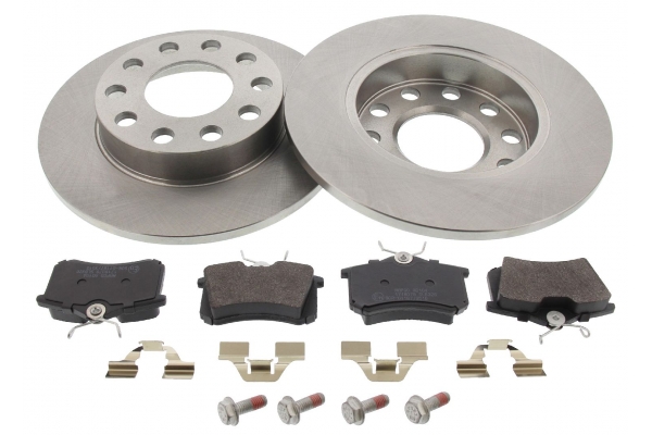 MAPCO Bremsesæt, skivebremser 47931 bagaksel fuld 245mm 10mm for PEUGEOT FORD LANCIA CITROËN VW AUDI FIAT VAG VW (FAW) SKODA (SVW)