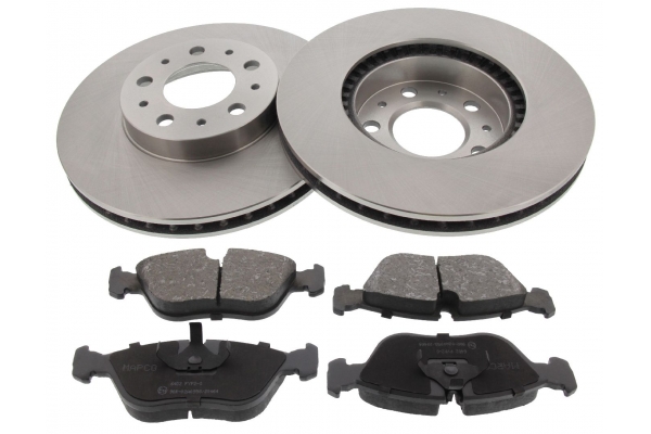 MAPCO Bremsesæt, skivebremser 47950 foraksel ventileret 280mm 26mm for VOLVO