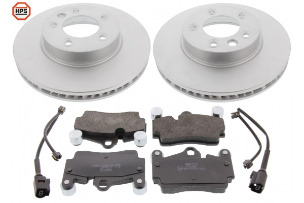 MAPCO Bremsesæt, skivebremser 47979hps bagaksel ventileret 330mm 32mm for VAG PORSCHE VW