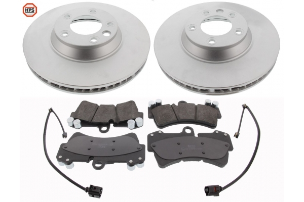 MAPCO Bremsesæt, skivebremser 47980hps foraksel ventileret 350mm 34mm for PORSCHE VAG