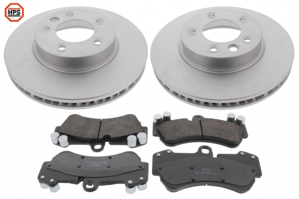 MAPCO Bremsesæt, skivebremser 47982hps foraksel ventileret 330mm 32mm for VAG PORSCHE VW