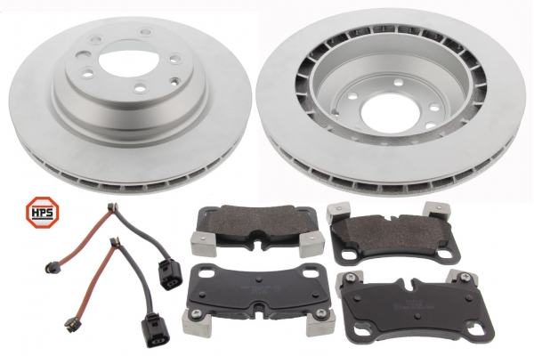 MAPCO Bremsesæt, skivebremser 47983hps bagaksel ventileret 358mm 28mm for PORSCHE VAG