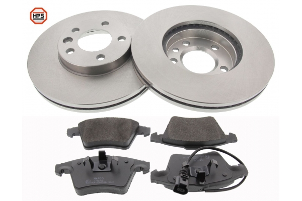 MAPCO Bremsesæt, skivebremser 47985hps foraksel ventileret 308mm 29,5mm for VW